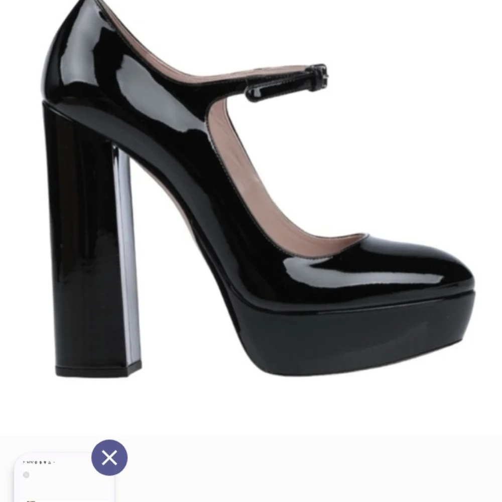 Black Patent Ankle Strap Platform MaryJane 7